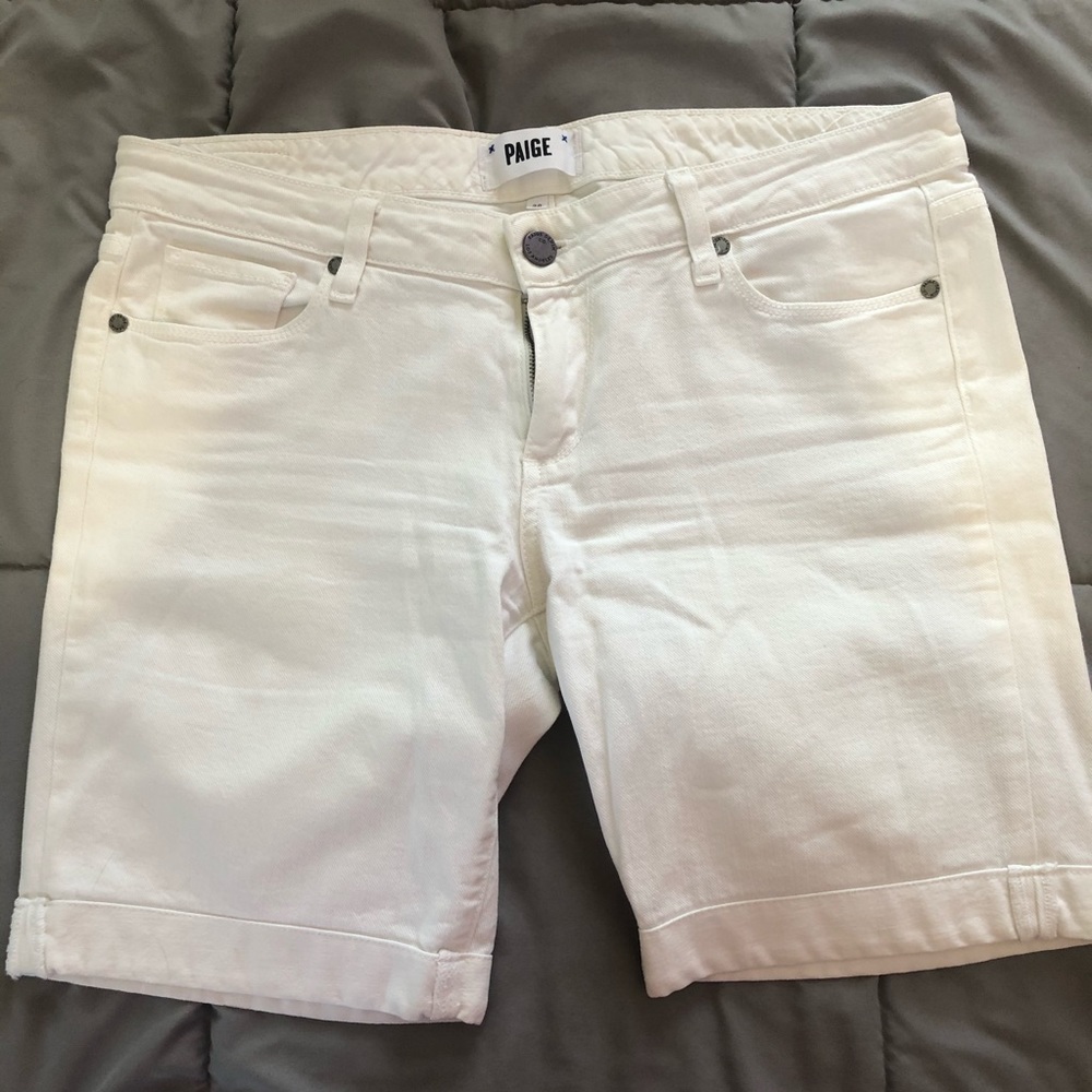 PAIGE Denim Bermuda Shorts